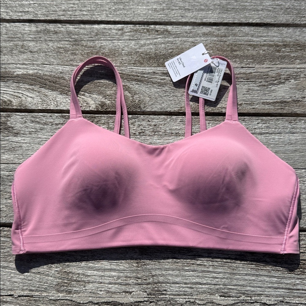 lululemon athletica Pink Double-Strap Light Support Sports Bra